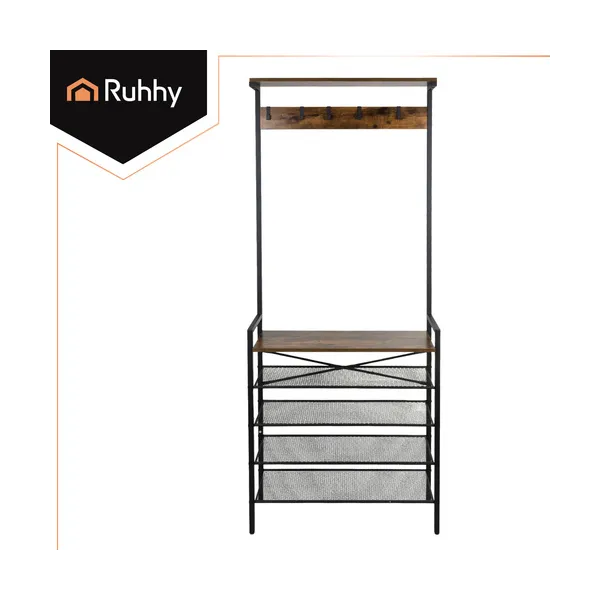 Standing shelf with hanger 189cm Ruhhy 27035 | Osta verkosta — Megaluks