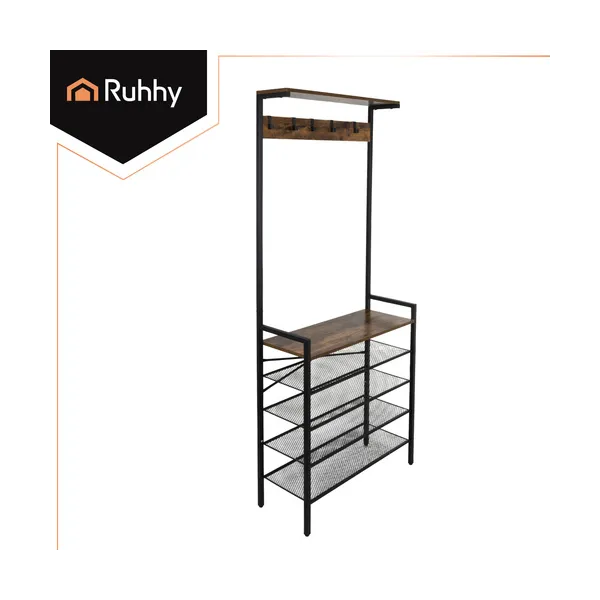 Standing shelf with hanger 189cm Ruhhy 27035 | Osta verkosta — Megaluks