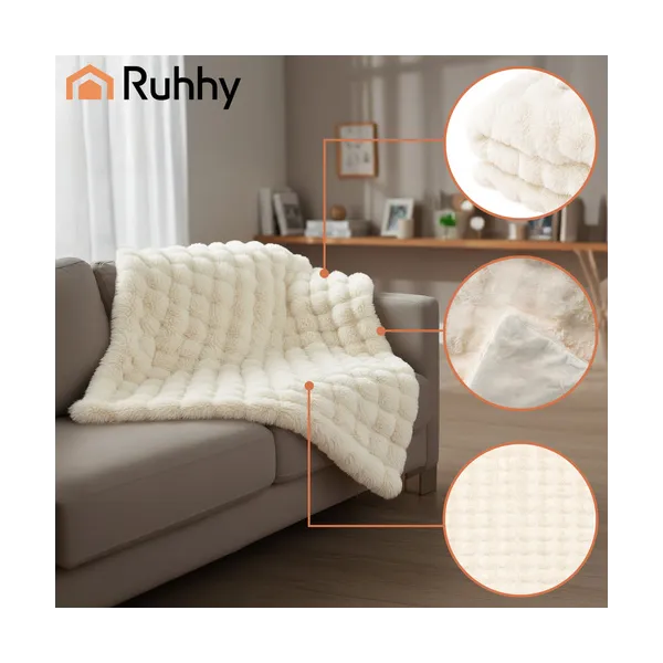 Blanket 1.6x1m white Ruhhy 26493 | Osta veebist — Megaluks