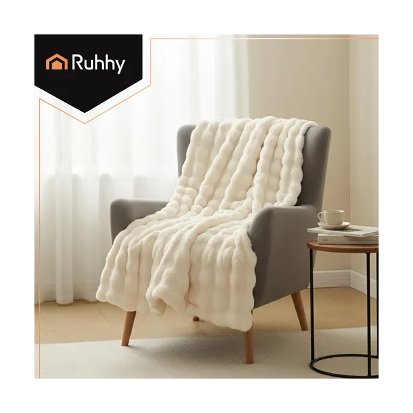 Blanket 1.6x1m white Ruhhy 26493 | Osta veebist — Megaluks