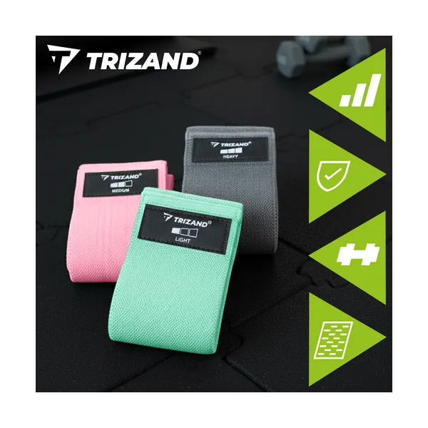 Set of exercise bands - 3 pcs Trizand 25876 | Pirkt tiešsaistē — Megaluks
