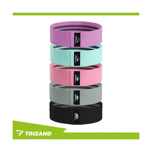 Set of exercise bands - 5 pcs Trizand 25877 | Pirkt tiešsaistē — Megaluks