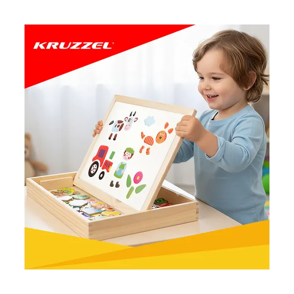 Kruzzel 25637 двусторонняя образовательная доска