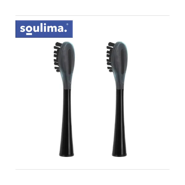 Juoda dantų šepetėlio galvutė 2 vnt Soulima 26932