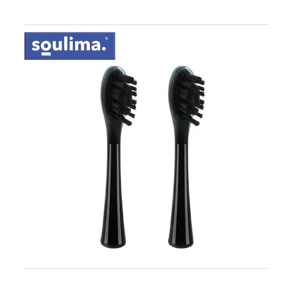 Juoda dantų šepetėlio galvutė 2 vnt Soulima 26932