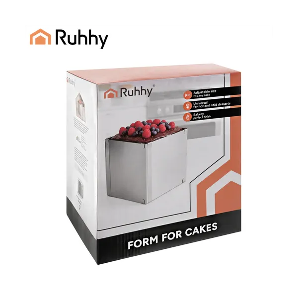 Ruhhy rectangular cake tin/confectionery rim