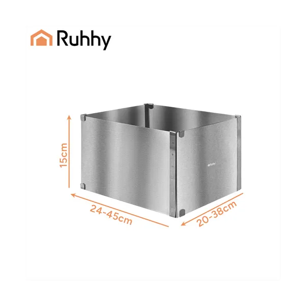 Ruhhy rectangular cake tin/confectionery rim