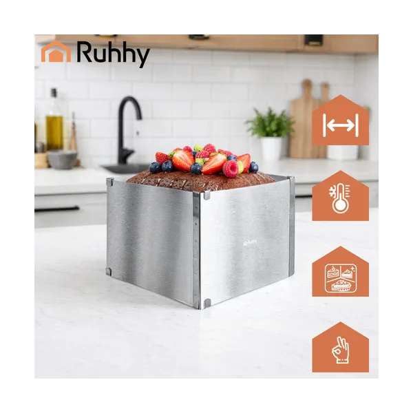 Ruhhy rectangular cake tin/confectionery rim