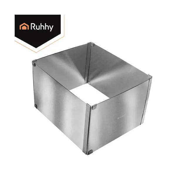 Ruhhy rectangular cake tin/confectionery rim