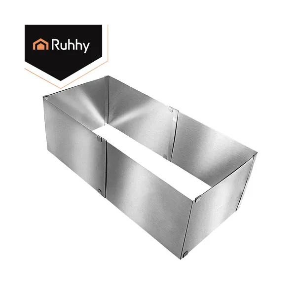 Ruhhy rectangular cake tin/confectionery rim