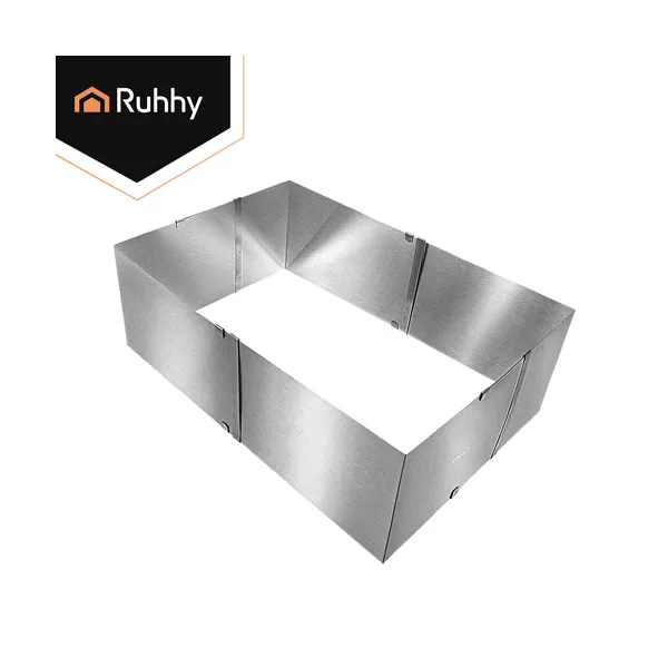 Ruhhy rectangular cake tin/confectionery rim