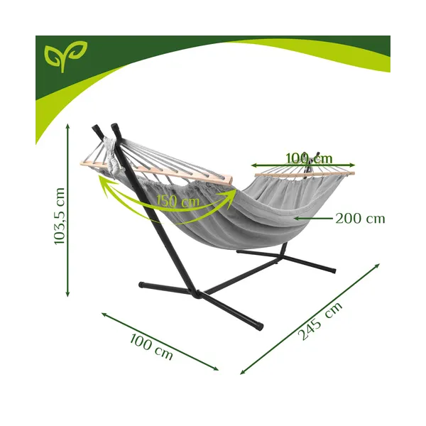 Aia võrkkiik 200x150cm Gardlov raamiga 27293