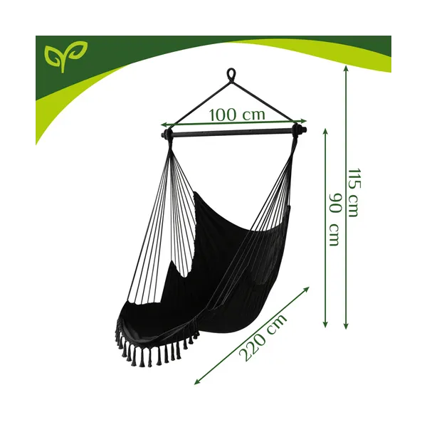 Kiik - ripptool 210cm must Gardlov