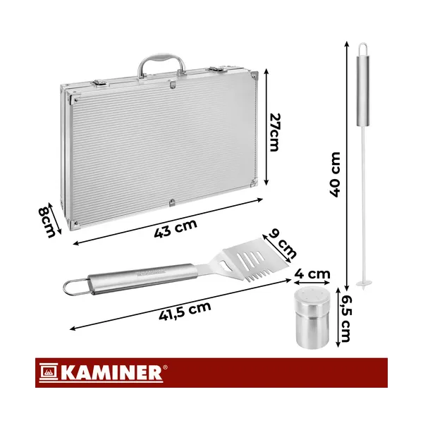 Kaminer grill utensil set - 26 pcs.