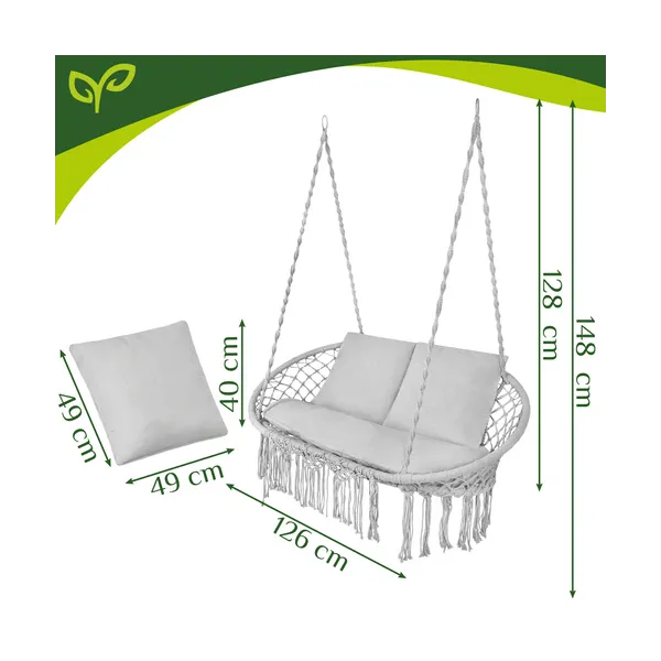 Gardlov double gray stork&39s nest swing