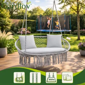 Gardlov double gray stork&39s nest swing