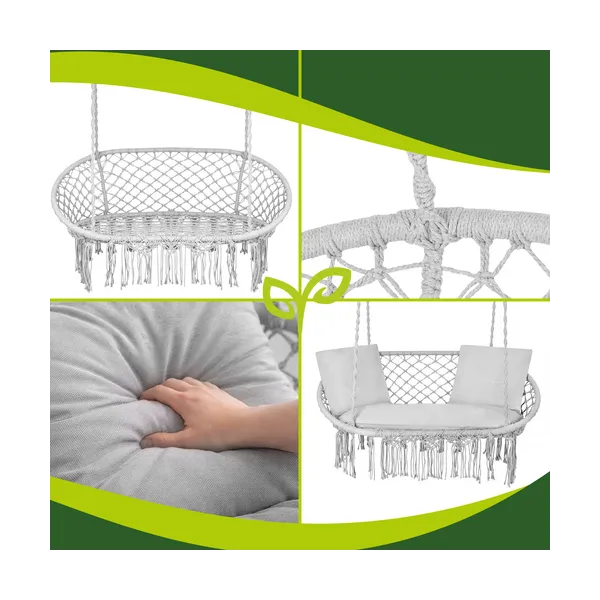 Gardlov double gray stork&39s nest swing