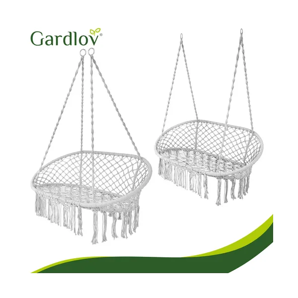 Gardlov double gray stork&39s nest swing