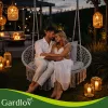 Gardlov double gray stork&39s nest swing