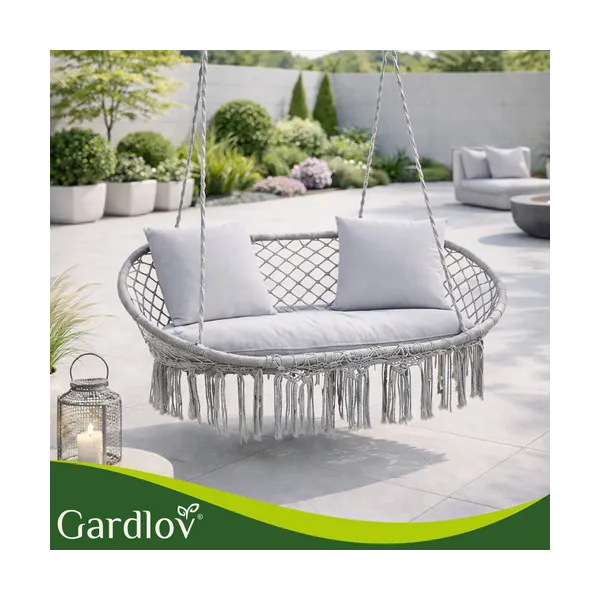 Gardlov double gray stork&39s nest swing