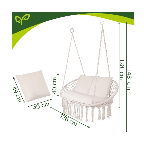 Gardlov double cream stork&39s nest swing