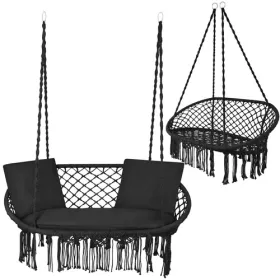 Gardlov double black crow&39s nest swing