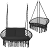 Gardlov double black crow&39s nest swing