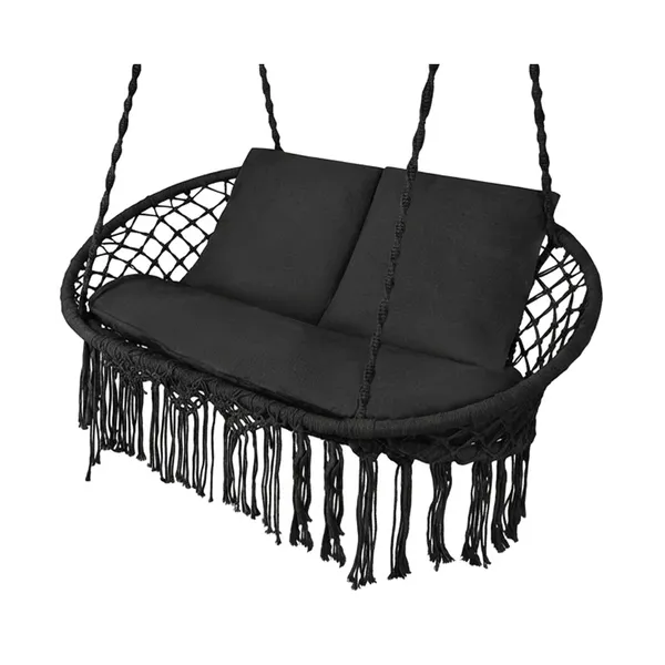 Gardlov double black crow&39s nest swing