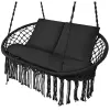 Gardlov double black crow&39s nest swing