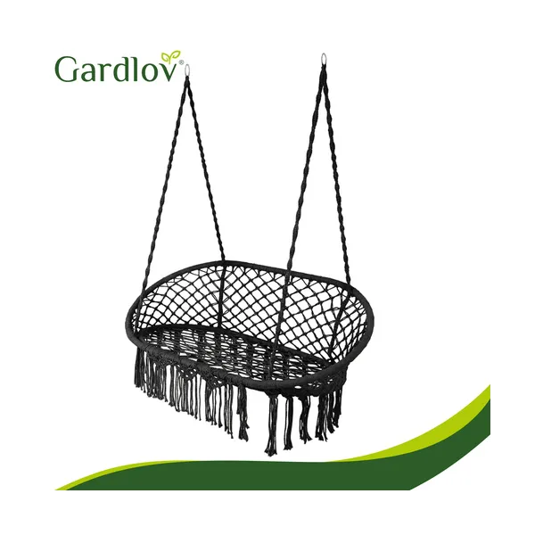 Gardlov double black crow&39s nest swing