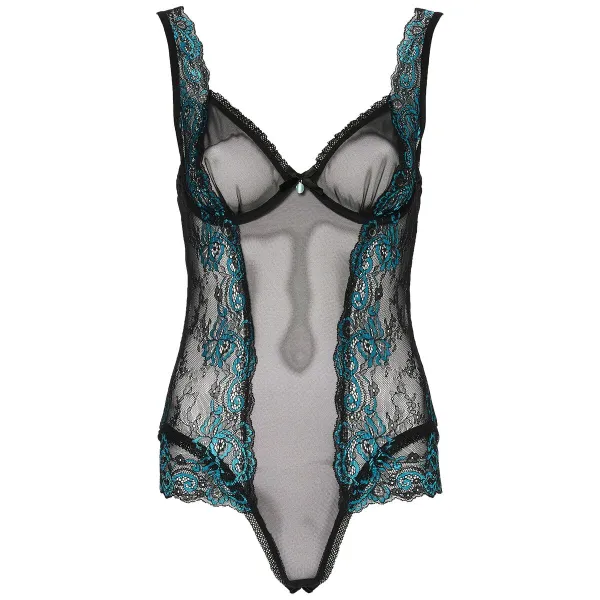 Nėriniuotas bodis Obsessive Juoda S/M