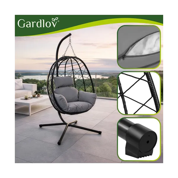 Swing - hanging chair 185cm Gardlov