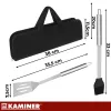 Set of grilling tools - 5 pcs Kaminer 27182