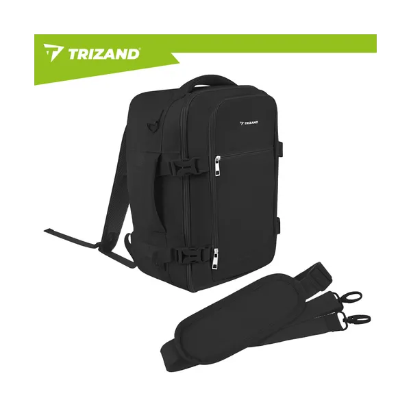 Trizand must 40x25x20cm matkaseljakott