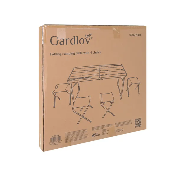 Gardlov kokkupandav aialaud + 4 tooli