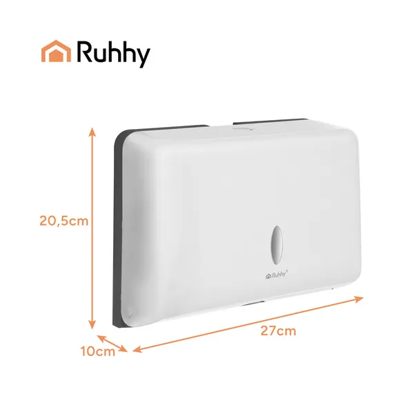 Ruhhy white paper towel dispenser