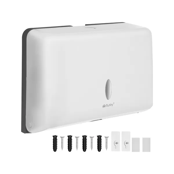 Ruhhy white paper towel dispenser