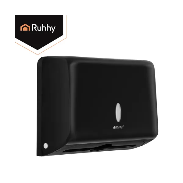 Ruhhy black paper towel dispenser