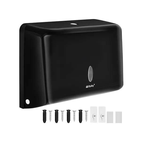 Ruhhy black paper towel dispenser