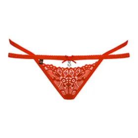 Kelnaitės su juostele Obsessive 5901688216378 Raudona L/XL