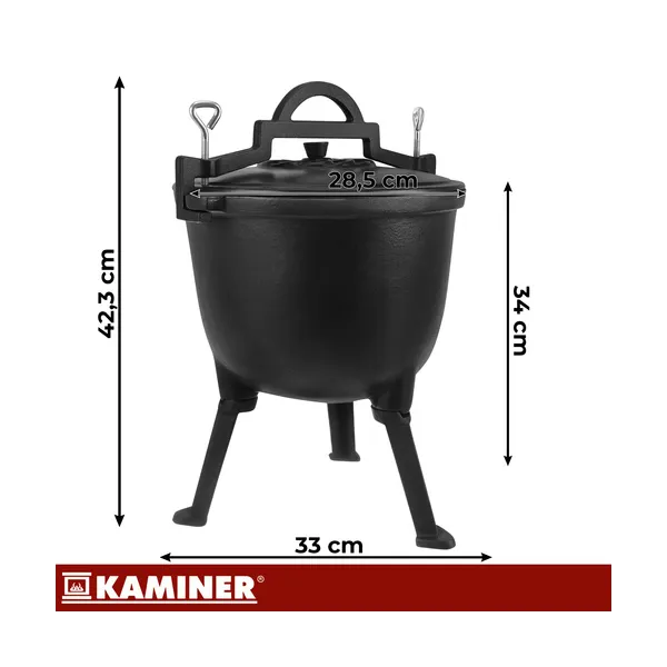 Kaminer enameled cast iron kettle 8l