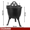 Kaminer enameled cast iron kettle 8l