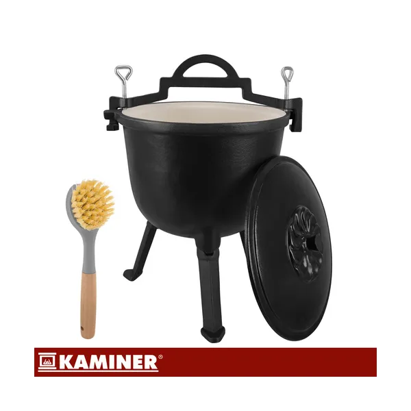 Kaminer enameled cast iron kettle 8l