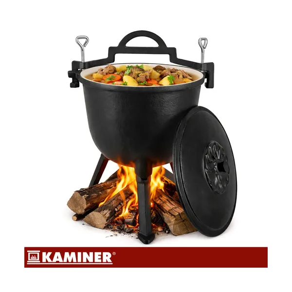 Kaminer enameled cast iron kettle 8l