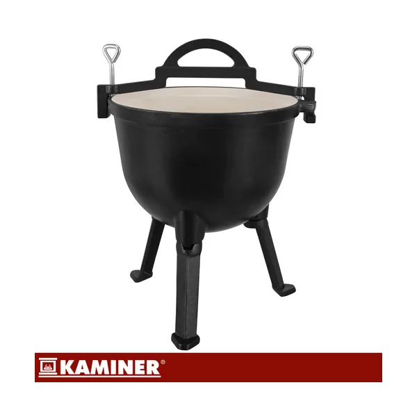 Эмалированный чугунный казан Kaminer 10л.