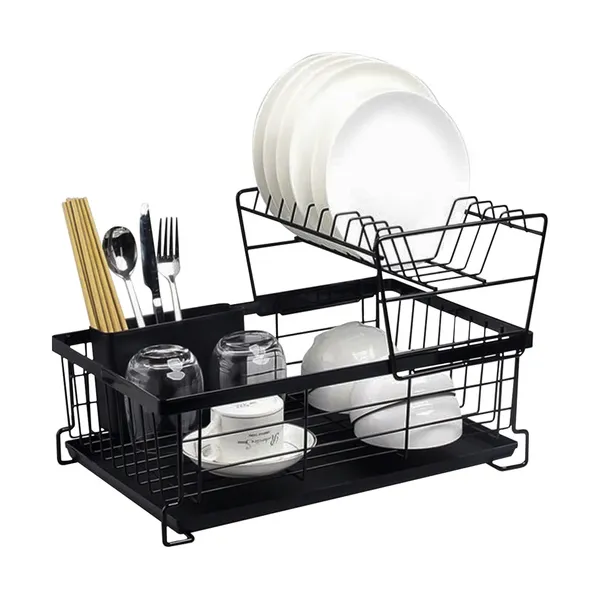 Ruhhy two-level dish drying rack