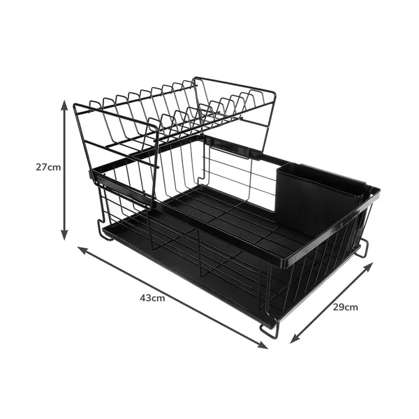 Ruhhy two-level dish drying rack