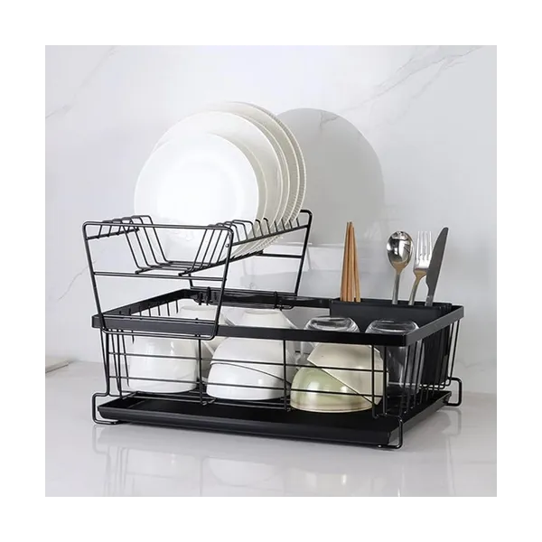 Ruhhy two-level dish drying rack