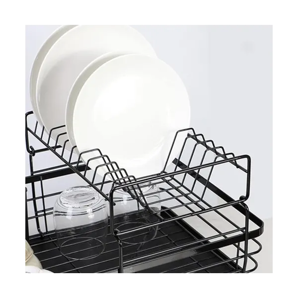 Ruhhy two-level dish drying rack