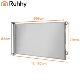 Ruhhy Gray Door Safety Gate